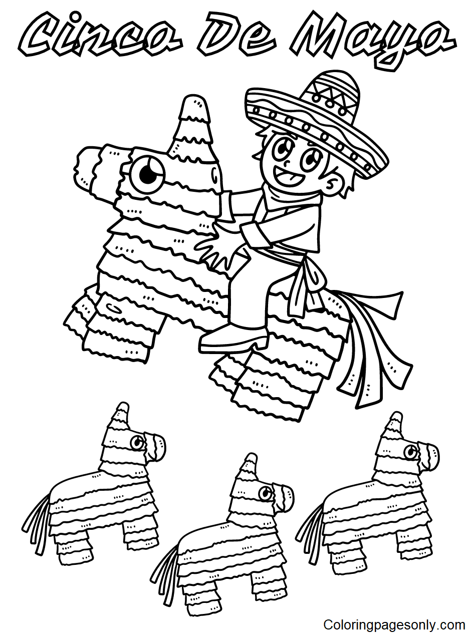 Cinco de mayo coloring pages printable for free download