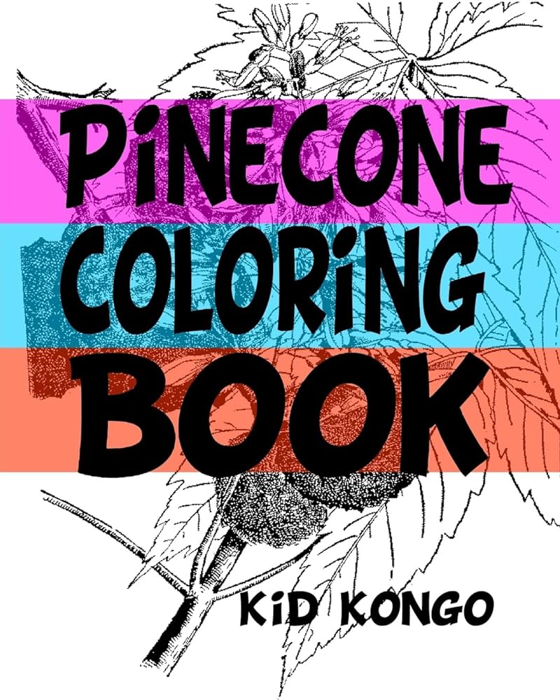 Pinecone coloring book kongo kid books