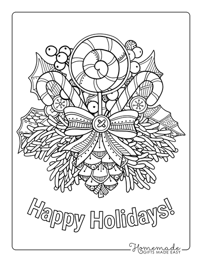 Free printable christmas coloring pages for adults