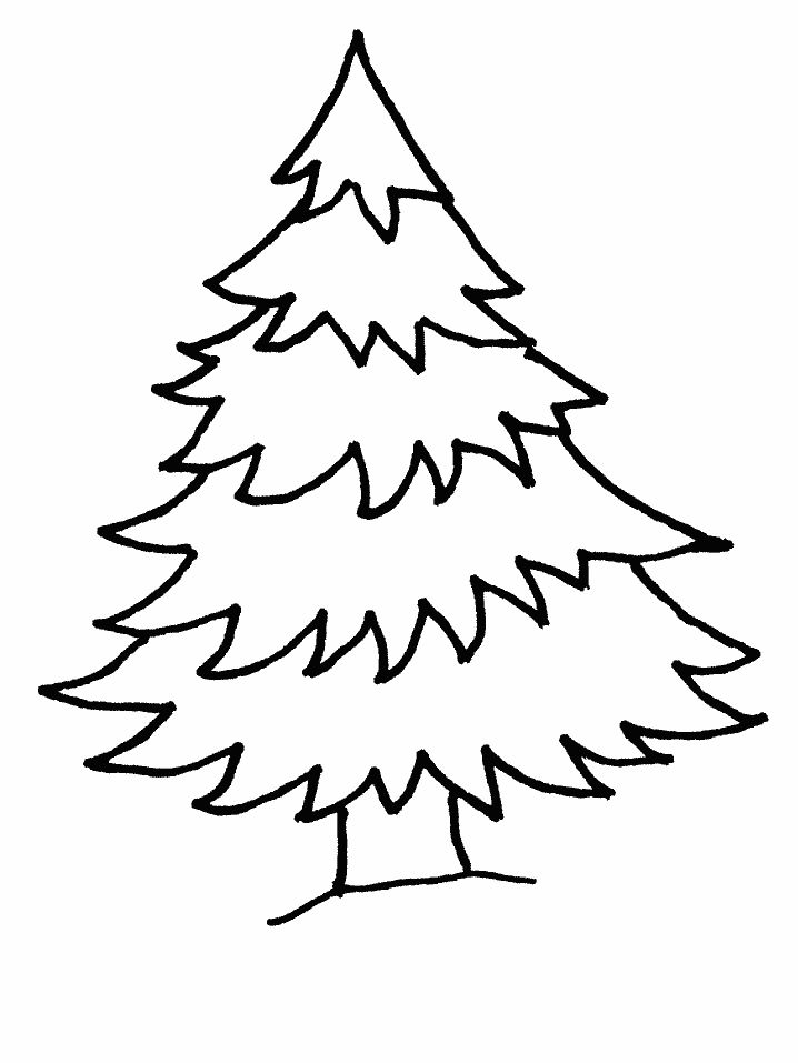 Free christmas tree coloring pages for the kids