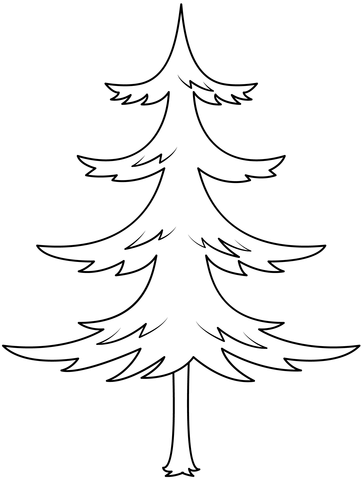 Pine trees coloring pages free coloring pages