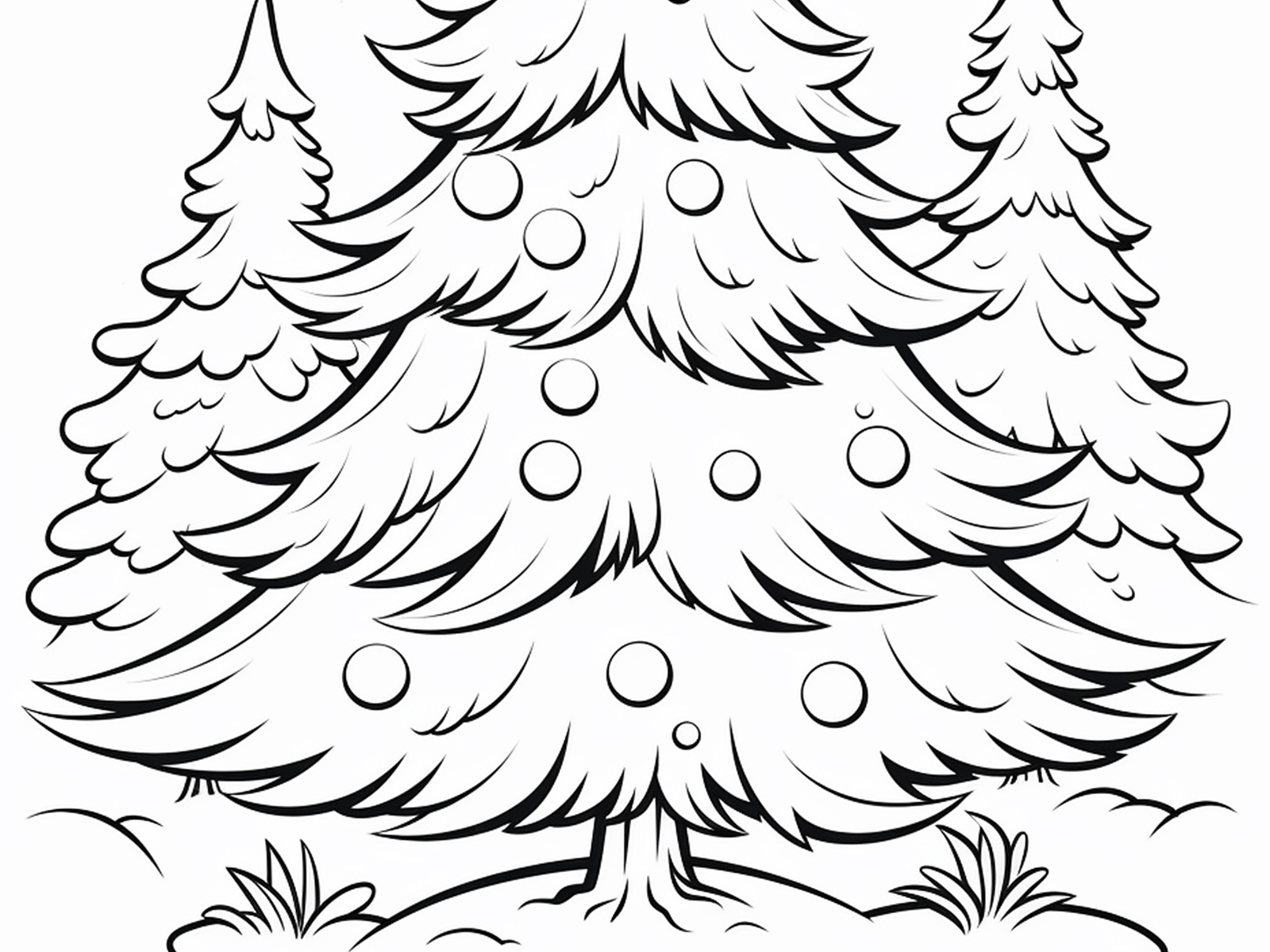 Christmas tree coloring pages for kids by asadul islam on