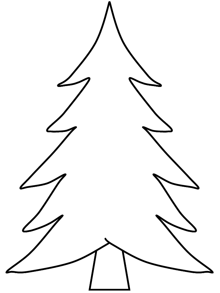 Kids under pine trees coloring pages christmas tree coloring page christmas tree template christmas tree printable