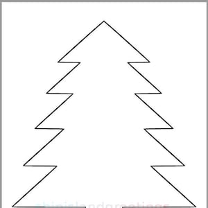 Printable pine tree template