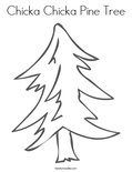 Pine tree coloring page