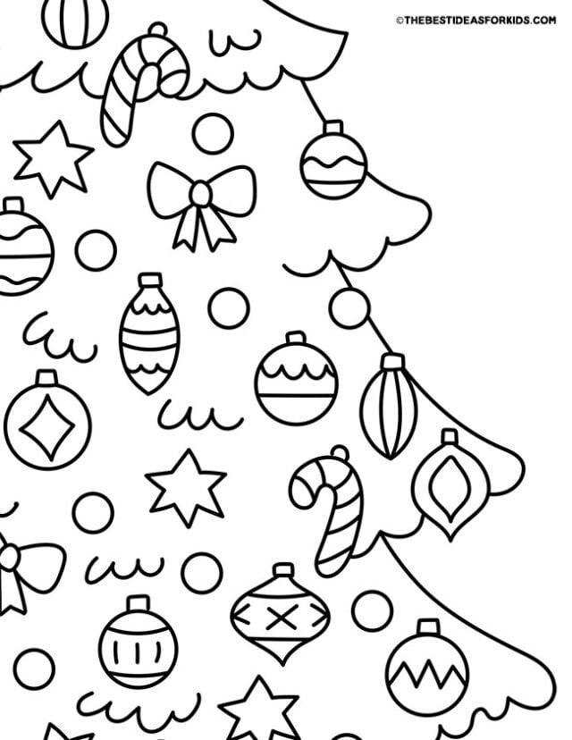 Ornament coloring pages free printables