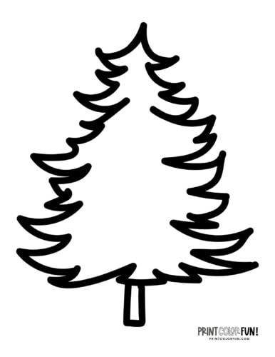 Christmas tree coloring pages clipart the ultimate free printable collection at