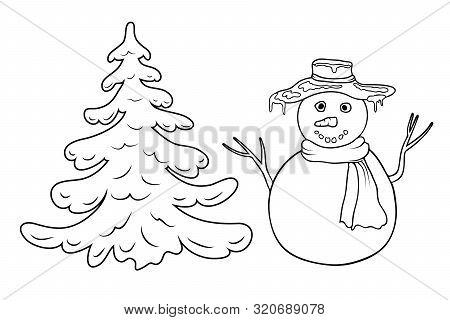 Cute cartoon coloring vector photo free trial bigstock