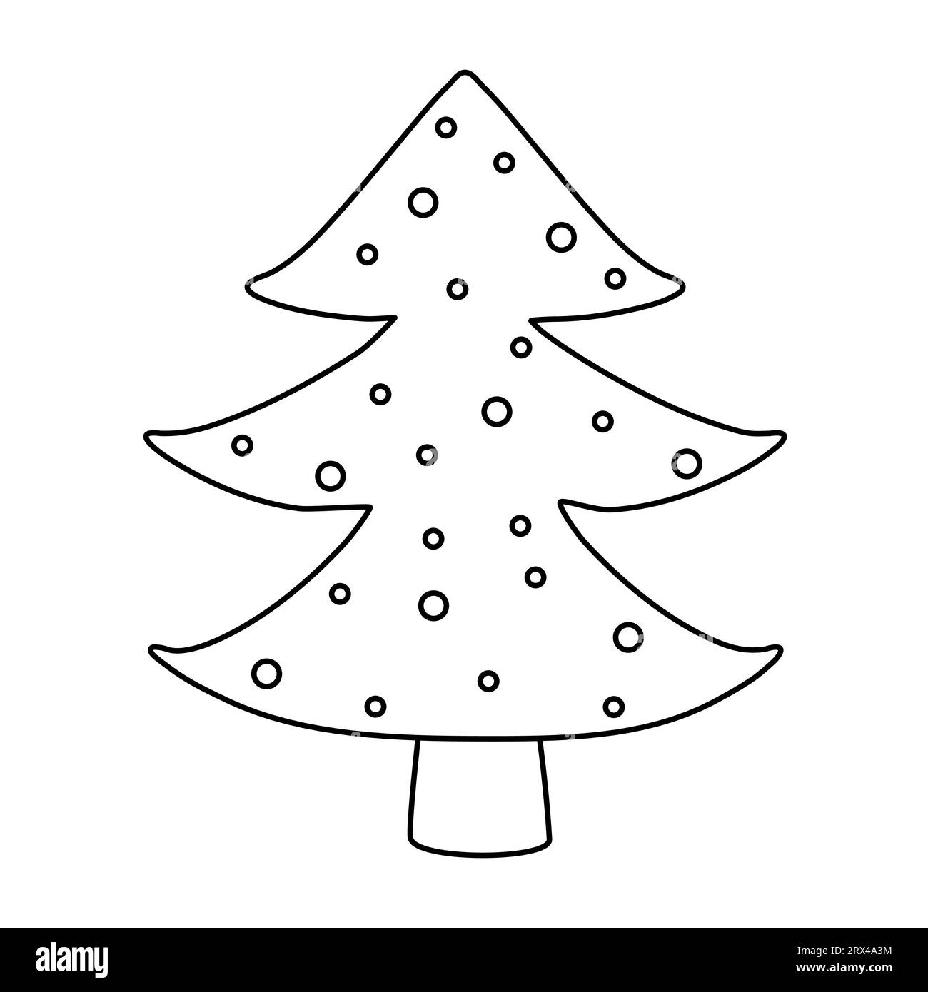 Pine tree cartoon black and white stock photos images