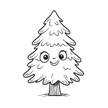 Pine tree sketch vector art png images free download on