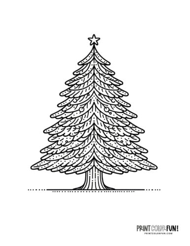 Christmas tree coloring pages clipart the ultimate free printable collection at