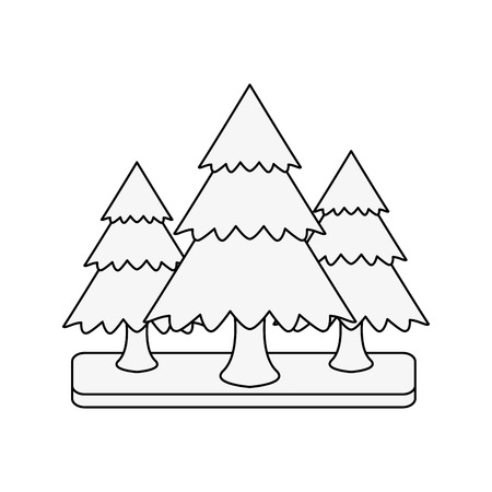 Pine tree coloring page stock vector illustration and royalty free pine tree coloring page clipart