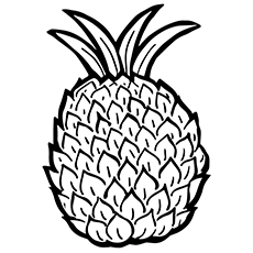 Best pineapple coloring pages for toddlers