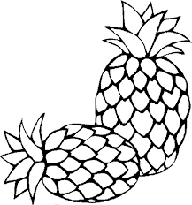 Coloring pages two pineapple coloring pages