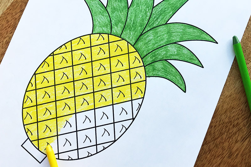 Pineapple free printable templates coloring pages