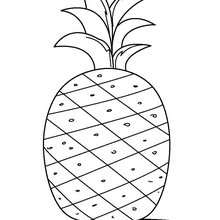 Pineapple coloring pages