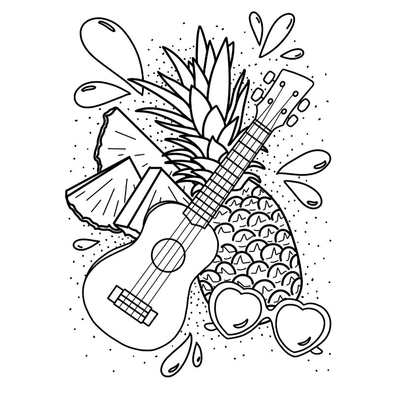 Pineapple ukulele