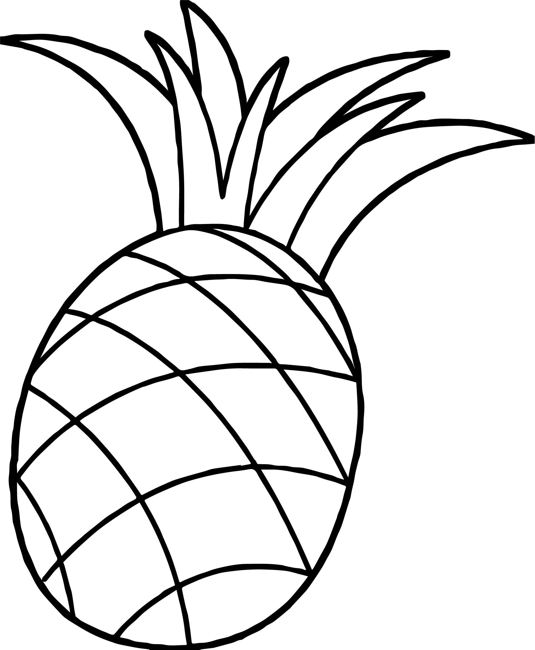 Coloring pages pineapples coloring pages