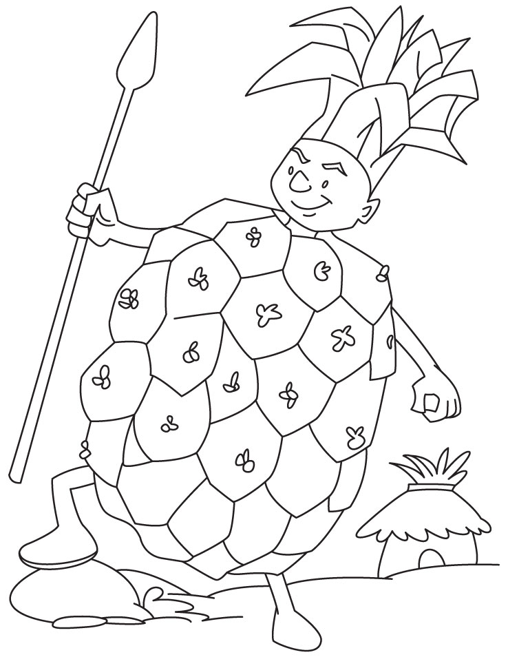 Pineapple guard coloring pages download free pineapple guard coloring pages for kids best coloring pages