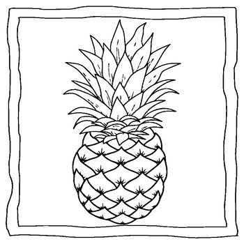 Pineapple coloring book pineapple coloring pages by abdell hida