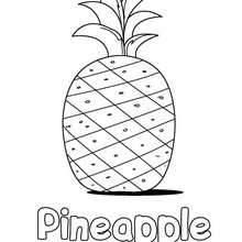 Pineapple coloring pages