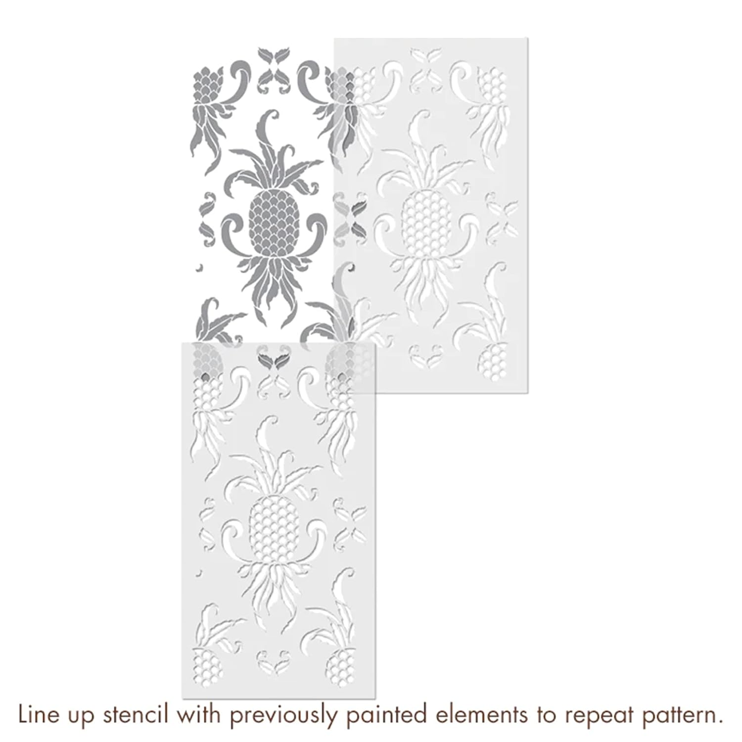 Latest pineapple design stencils for wall painting