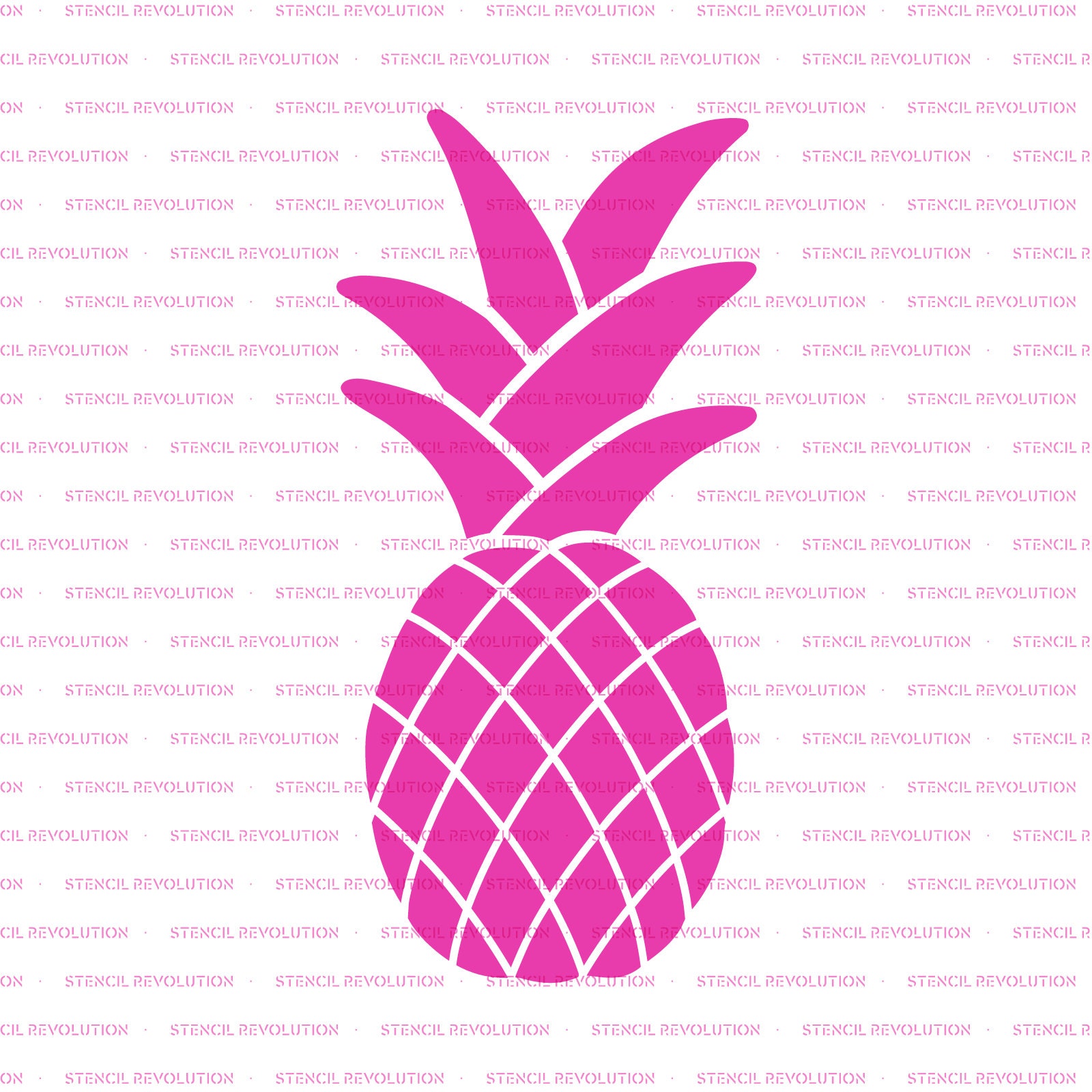 Simple pineapple stencil reusable stencils for painting create diy simple pineapple home decor