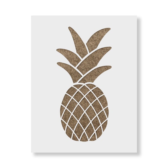 Simple pineapple stencil reusable stencils for painting create diy simple pineapple home decor