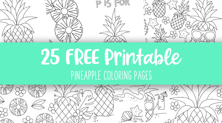 Pineapple coloring pages