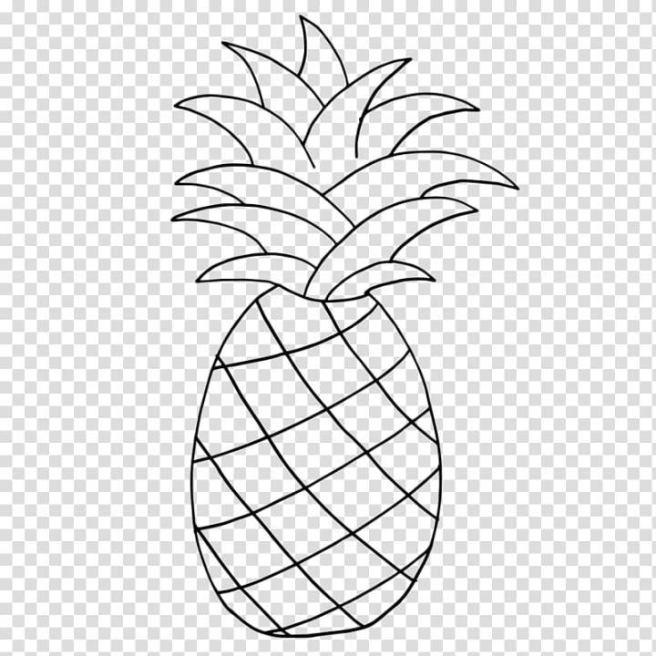 Free pineapple line art drawing pineapple pattern transparent background png clipart