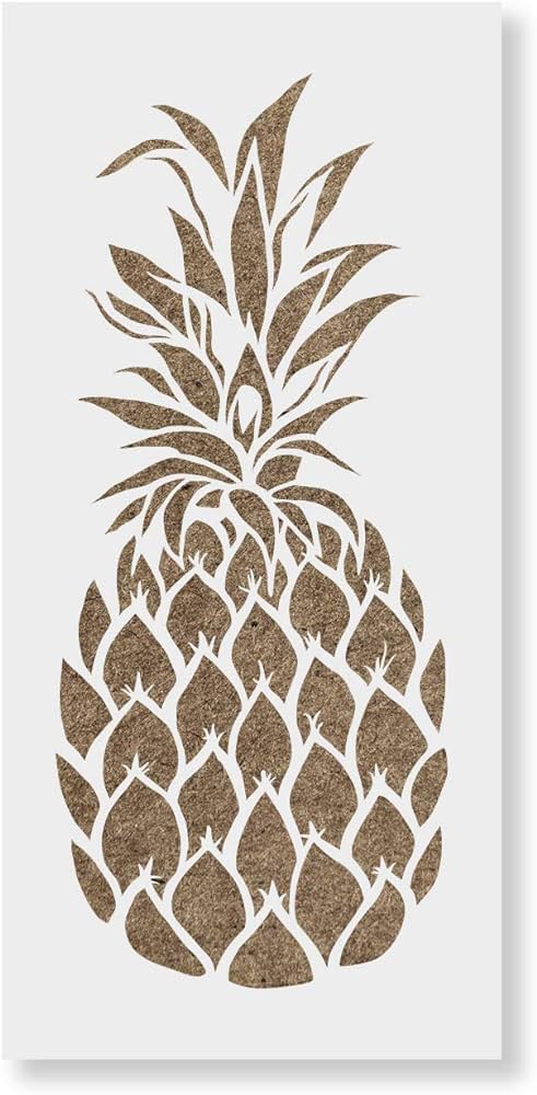 Pineapple stencil template for walls and crafts