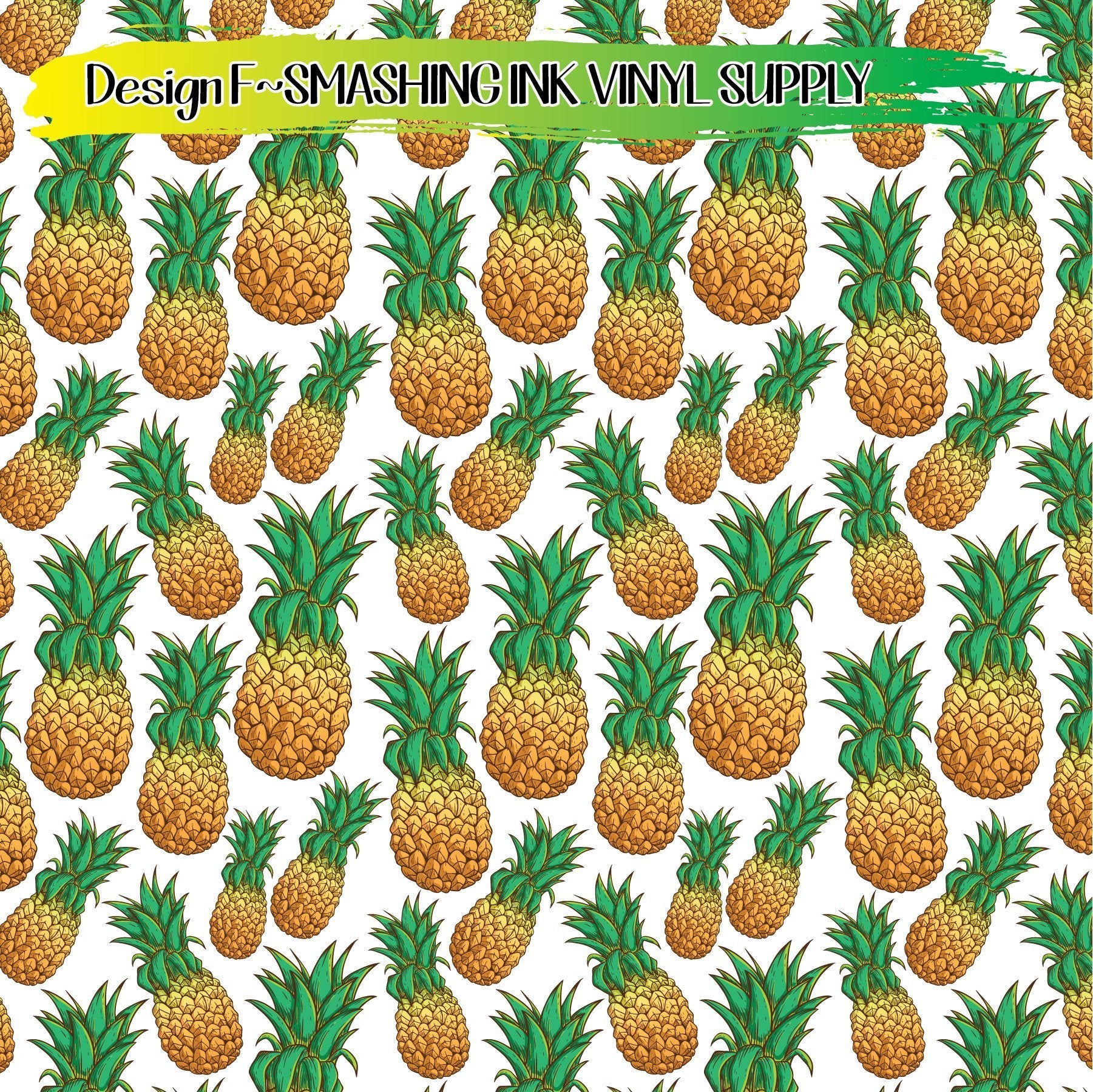 Pineapple pattern â pattern vinyl faux leather sublimation tat â smashing ink vinyl