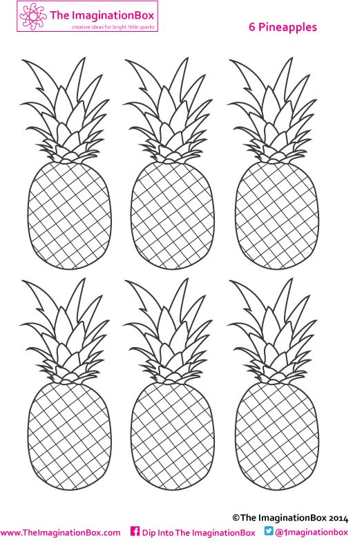 Colorful pineapple crafts for kids