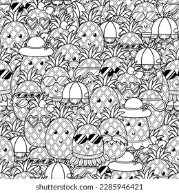 Pineapple coloring book images stock photos d objects vectors