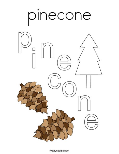 Pinecone coloring page