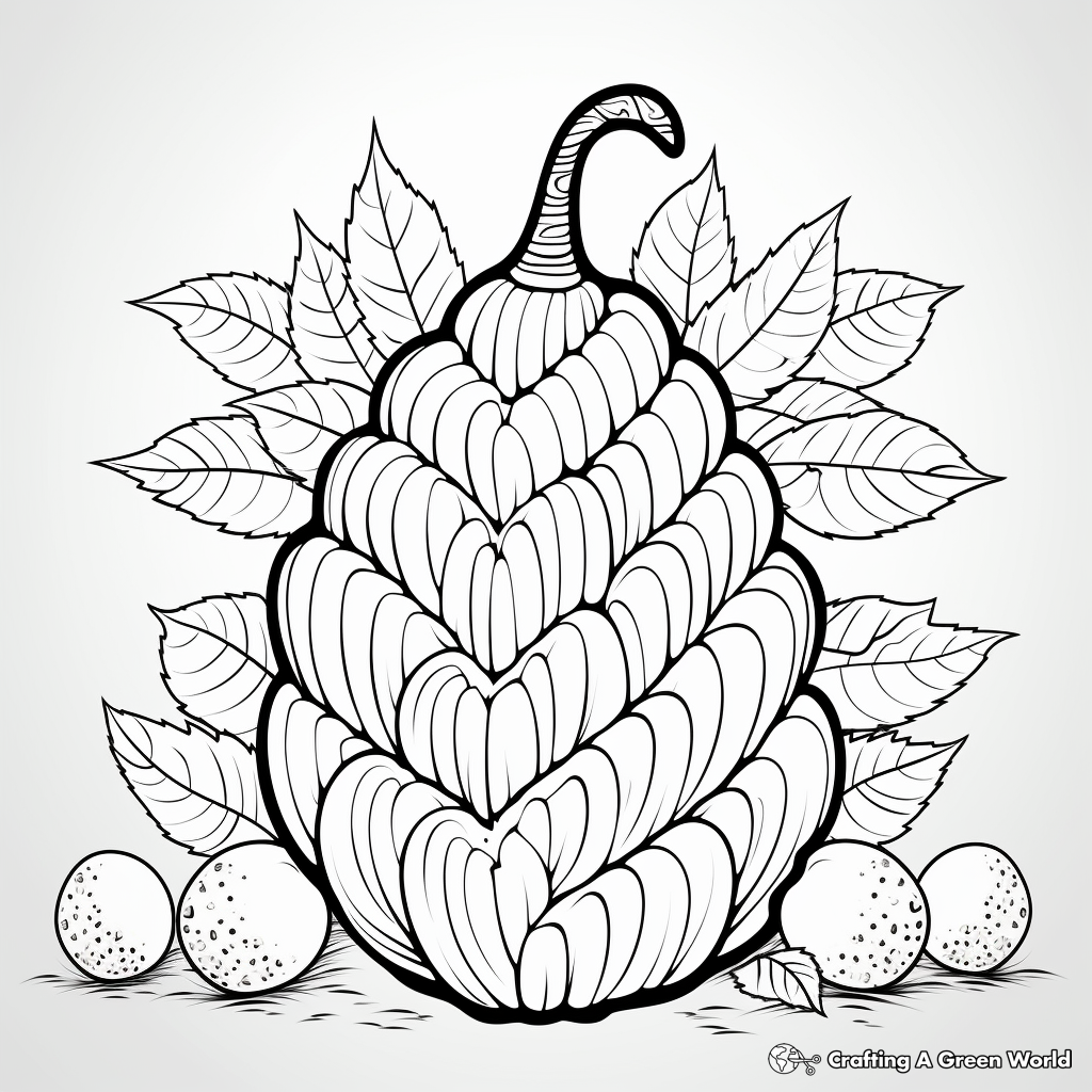 Acorn coloring pages