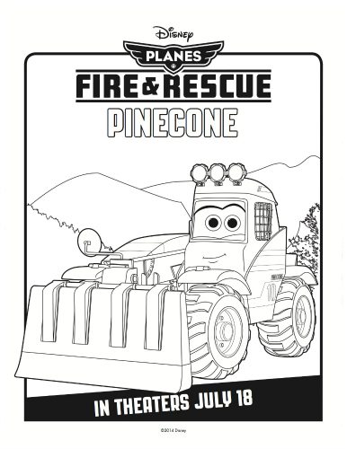 Disney planes fire rescue printable coloring sheet