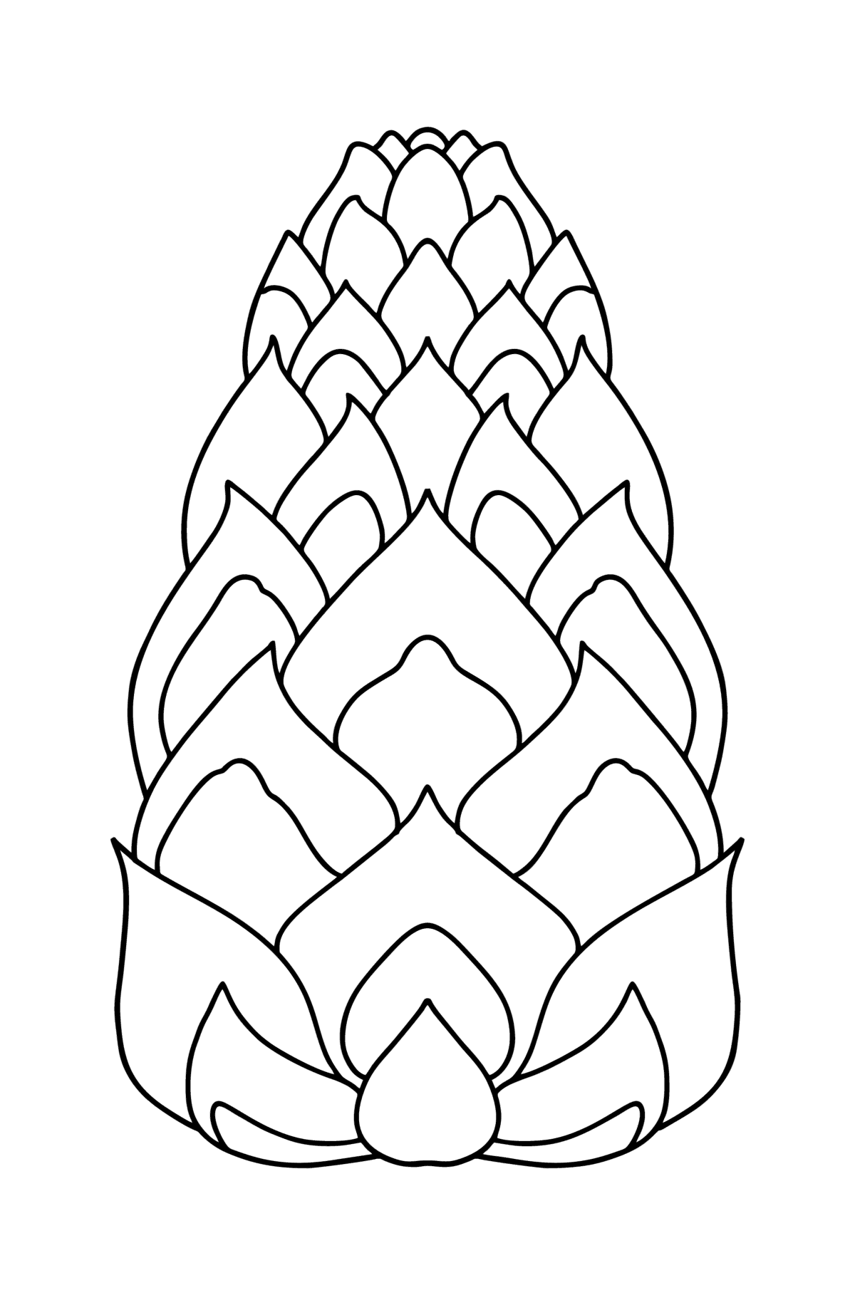 Pinecone from lambert coloring page â online and print for free