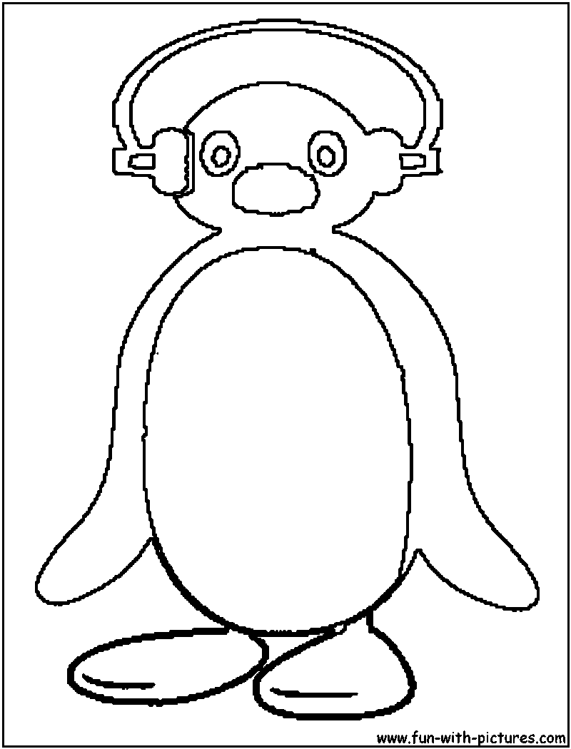 Pingu coloring page