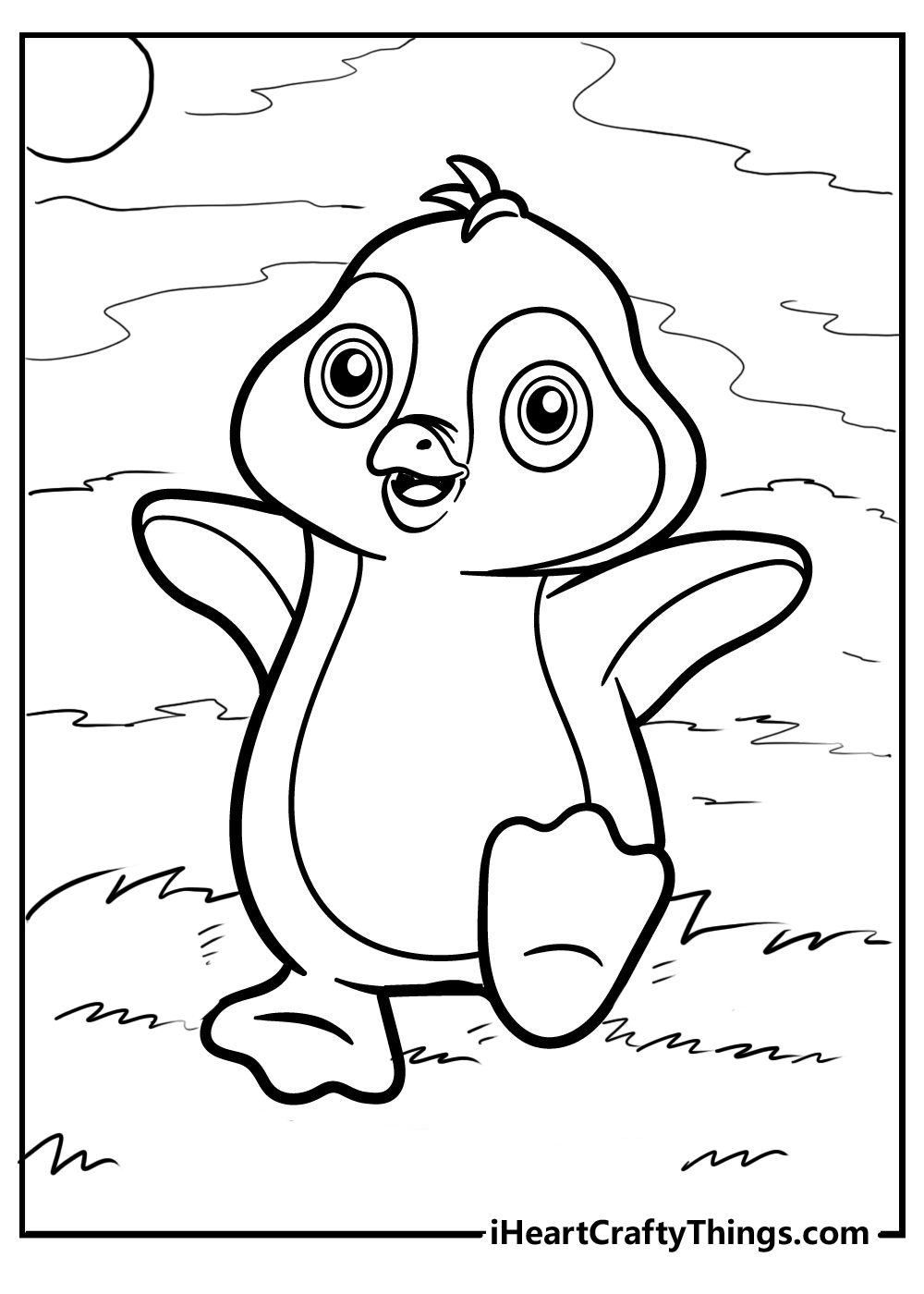 Penguin coloring pages free printables