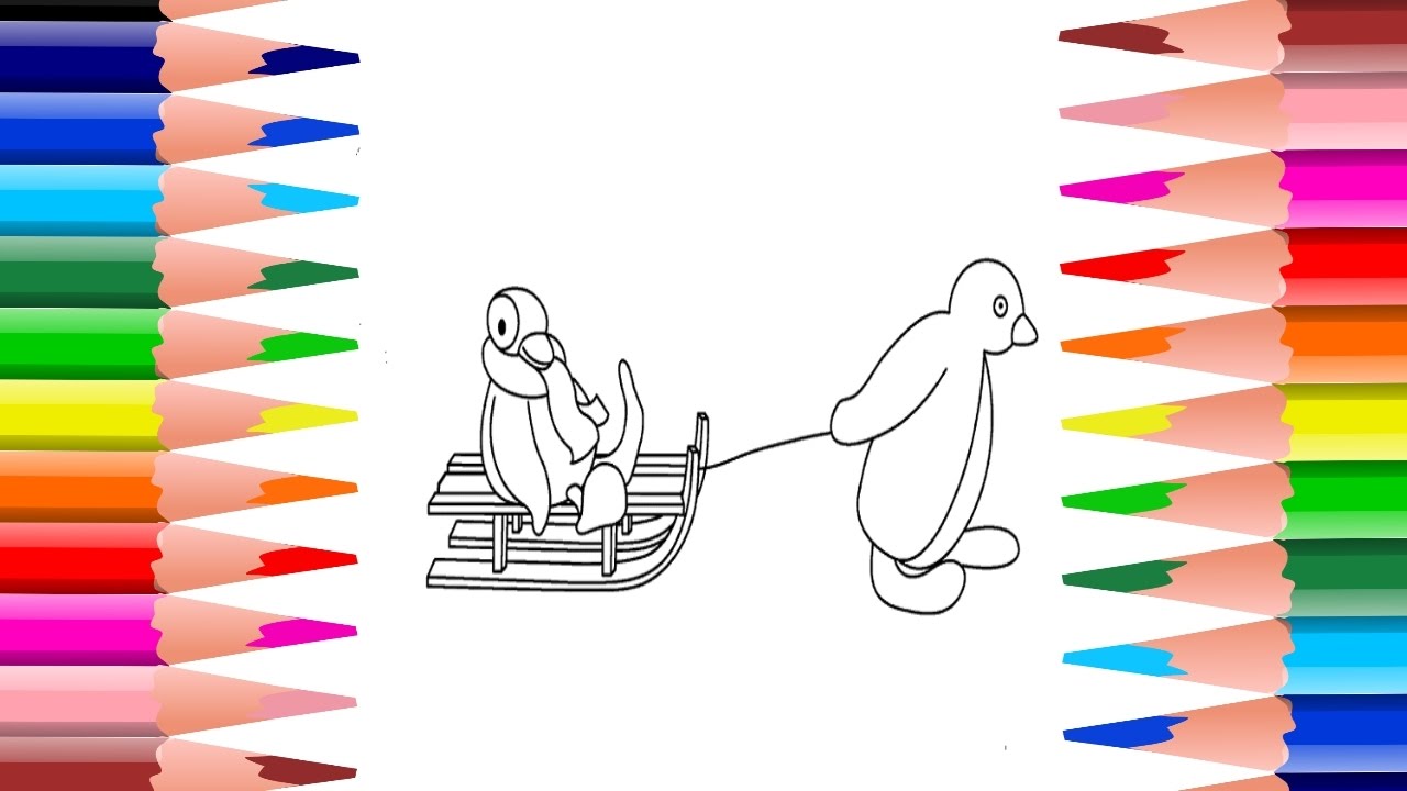 Pingu coloring pages pingu coloring book