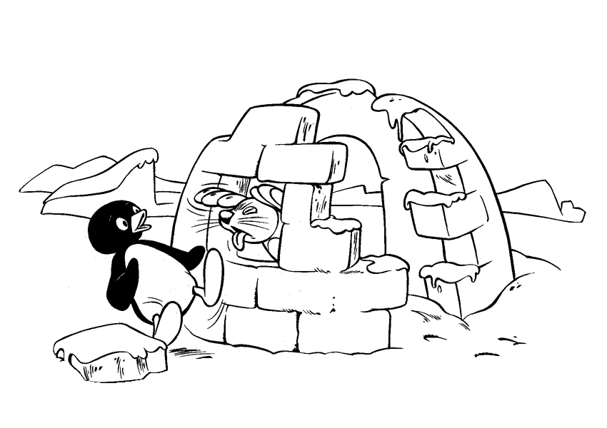 Printable coloring pages pingu