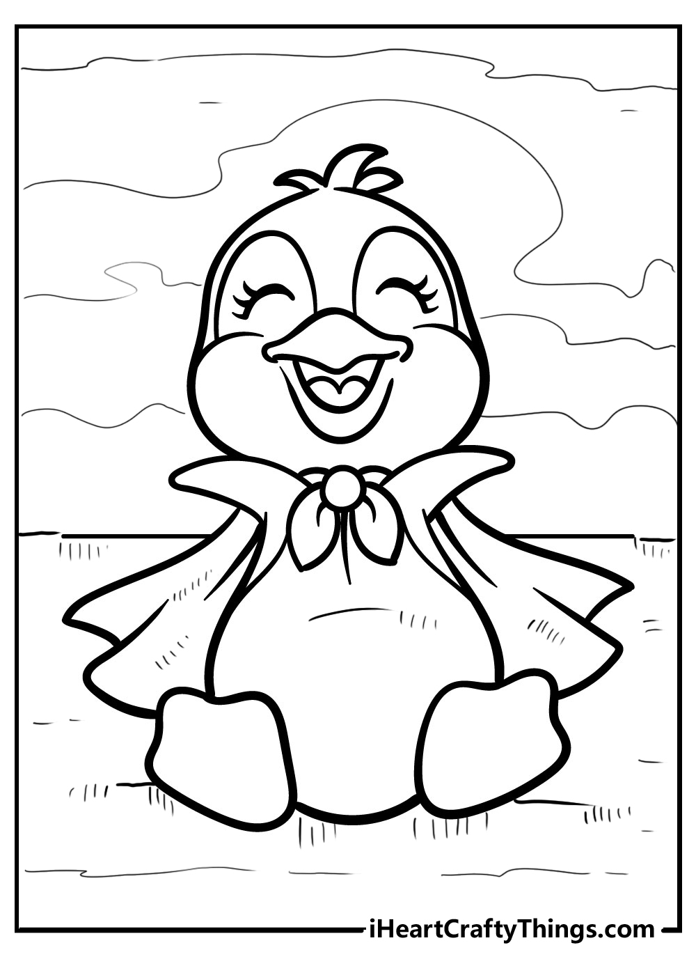 Penguin coloring pages free printables