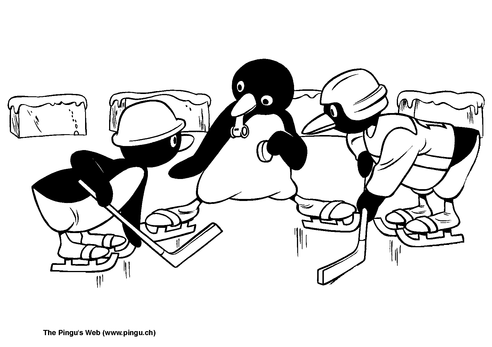 The pingu show coloring page