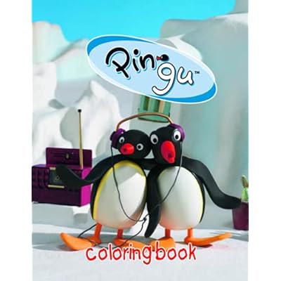 Pingu coloring book cute pingu illustrations for