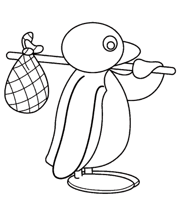 Pingu coloring page