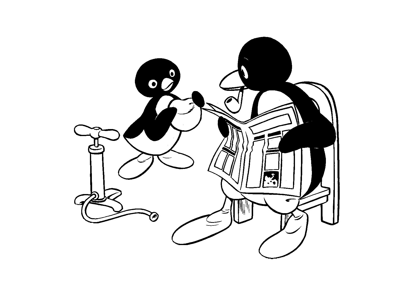 Travis bickerstaff on x another thing i should mention tony wolf was the artist behind these pingu coloring pages youd see on those coloring page websites httpstcotccxeeos x