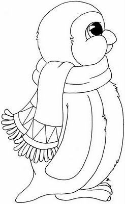 Penguin coloring pages