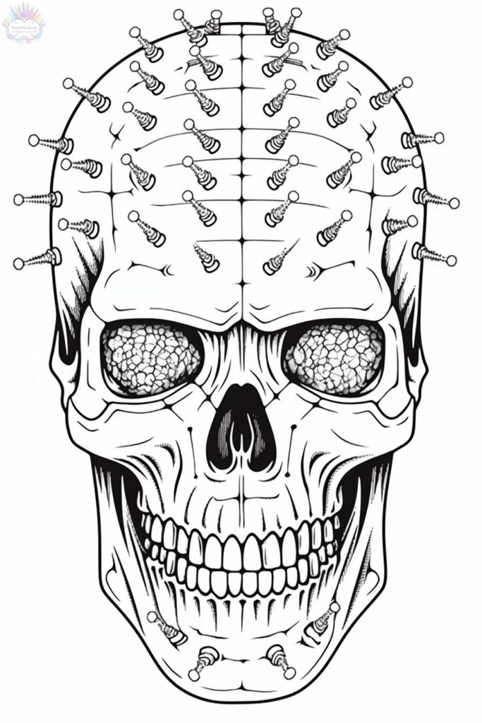 Skull coloring pages