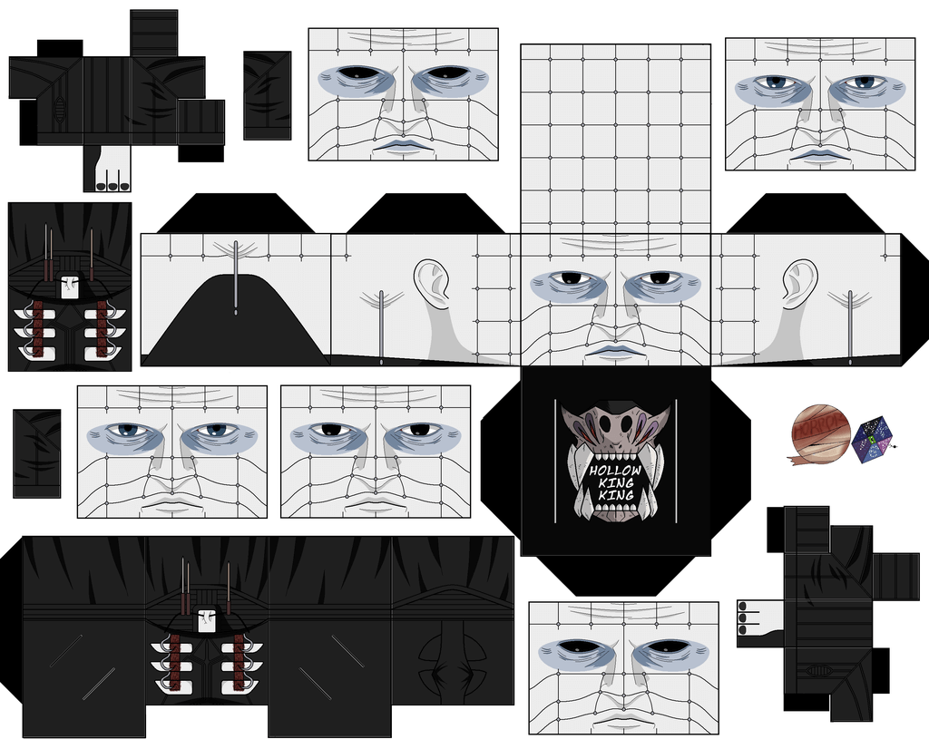 Pinhead from hellraiser paper toy free printable papercraft templates